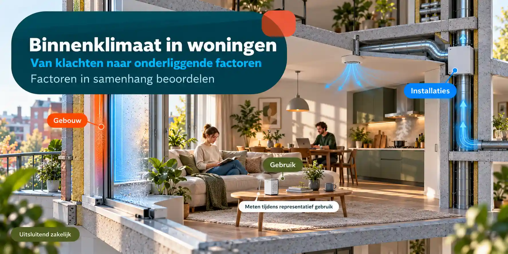 Binnenklimaatonderzoek in woningen naar ventilatie, thermisch comfort en onderliggende factoren